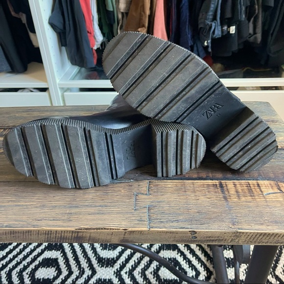 Zara low heel lug sole ankle boot - Picture 5 of 14